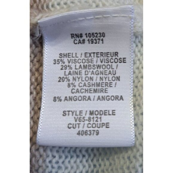 Joie Women's S Striped Long Sleeve Lambswool Cashmere Blend Sweater - Picture 5 of 6